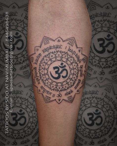 Tattoo Designs Men Hindu, Tattoo Ideas For Men Hindu, Half Mandala Tattoo Design Men, Tattoo On Deltoid, Shiva Mandala Tattoo, Hindu Tattoos Sanskrit, Om Tattoo Design Men, Hindu Tattoos Men, Sanskrit Tattoo Men