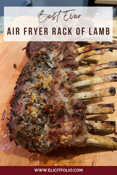 Cooking Rack Of Lamb, Air Fryer Lamb, Lamb Rack Recipe, Lamb Roast Dinner, Lamb Roast Recipe, Roast Rack Of Lamb, Lamb Steaks, How To Cook Lamb, Lamb Chop Recipes