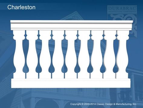 Durabrac Architectural Components :: Sawn Balusters :: Charleston (SB106) Sawn Balusters, Porch Balusters, Porch Brackets, Front Porch Steps, Victorian Porch, Diy Outdoor Fireplace, Wood Fence Design, Pallet Shed, Scroll Saw Patterns Free