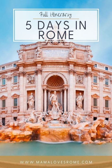 Rome 5 Day Itinerary, Must See In Rome, Rome Sightseeing, Rome Winter, Rome Vacation, Italy 2023, Rome Itinerary, Rome Travel Guide, Day Trips From Rome