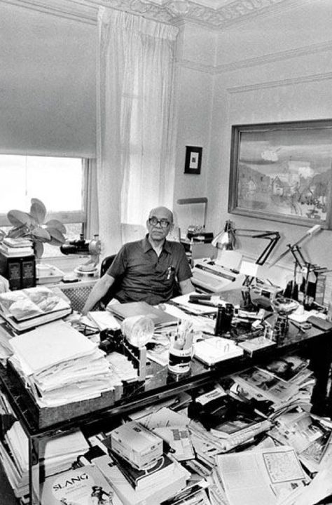 Writing Studio, Writers Desk, Ralph Ellison, Riverside Drive, Room Of One's Own, Personal Library, New York Magazine, Writers And Poets, Writing Space