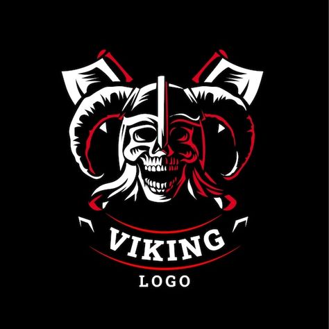 Vector gratuito plantilla de diseño de l... | Free Vector #Freepik #freevector #negocios #vikingo #personal #logo Viking Logo, Personal Logo, Vikings, ? Logo