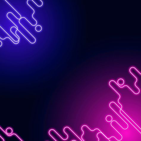 Neon abstract border on a squared dark purple template vector | free image by rawpixel.com / Mind Cool Purple Background, Background Site, Purple Template, Miami Poster, Frame Instagram, Web Design Color, Neon Png, Neon Abstract, Graphics Background