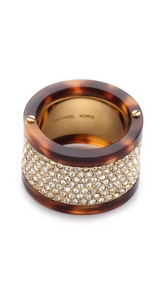 Michael Kors Pave Tortoise Barrel Ring Shell Rings, Sac Michael Kors, Michael Kors Ring, Outlet Michael Kors, Barrel Ring, Stacked Bracelets, Barrel Rings, Woman Accessories, Cheap Michael Kors