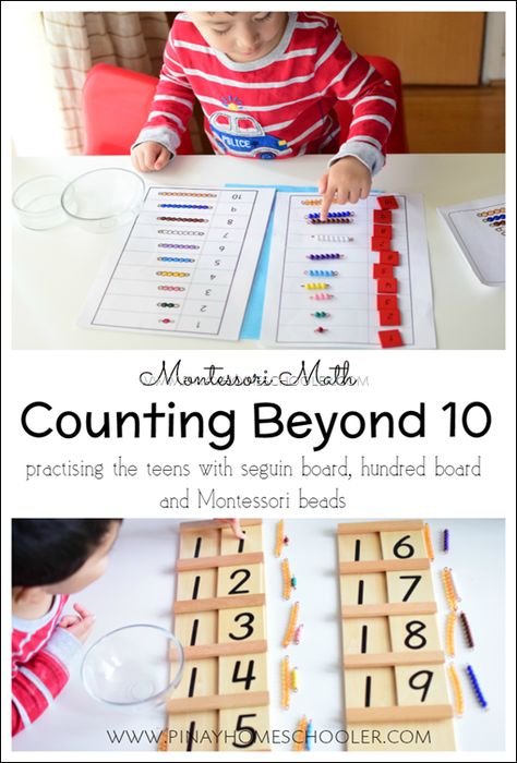 With Montessori education, your child will master numbers in no time. They will learn tens, ones, and hundreds before they start kindergarten. Montessori Math Activities, Math Preschool, Homeschool Montessori, Montessori Elementary, Montessori Lessons, Counting Activity, Montessori Homeschool, Preschool Homeschool, Montessori Toddler Activities