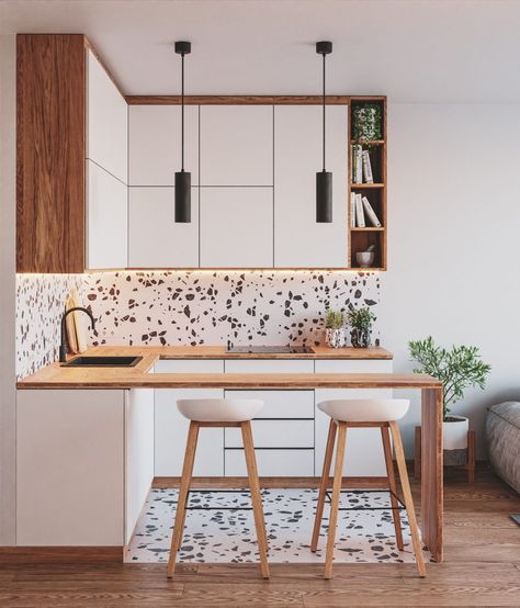 Small Kitchen Inspirations Minimalist, Minimalist Kitchen Ideas Small Spaces, Kitchen Ideas 2022 Trends, Minimalist Kitchen Design 2023, Kitchen 2022 Trends, Minimalist House Design Small Spaces, Kitchen Interior Small Space, Kitchen Ideas For Small Spaces Modern, Modern Minimalist Kitchen Small Spaces