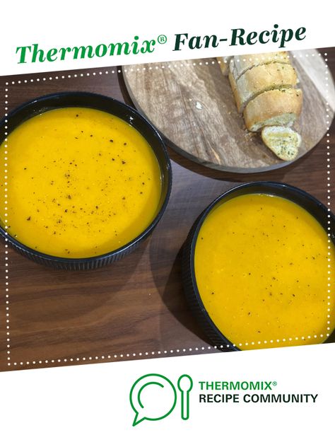 Grandma's Pumpkin Soup by Thermo.muma. A Thermomix <sup>®</sup> recipe in the category Soups on www.recipecommunity.com.au, the Thermomix <sup>®</sup> Community. Thermomix Pumpkin Soup, Thermomix Recipes Dinner, Thermomix Soup, Chicken Stock Recipe, Cornish Pasties, Pumpkin Soup Recipe, Kitchen Machine, Recipe Community, Pumpkin Soup