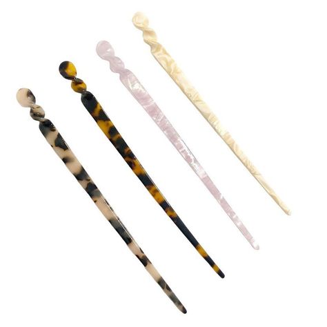 Beautifully handcrafted acrylic hair stick. The price is for one hair pin. Length - 18.5, width 3.5 cm Hair Sticks Aesthetic, Gold Hair Stick, Hair Stick Aesthetic, Hair Stick Styles, Spell Cards, Dr Wardrobe, Designer Hair Accessories, Bun Holder, Hair Jewellery