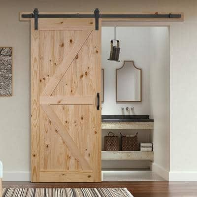 Pine Wood Interior, Interior Closet Doors, Barn Door Installation, Diy Sliding Door, Doors Makeover, Wood Barn Door, Sliding Door Design, Interior Sliding Barn Doors, Barn Door Kit