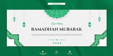 Ramadhan Mubarak, Template Facebook, Mosque Art, Postcard Template, Facebook Cover, Minimalist Design, Graphic Resources, Design, Art