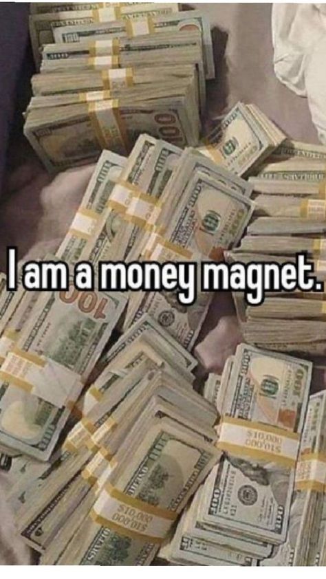 manifesting ❤ I Am Money Magnet Affirmations, Money Magnet Vision Board, I’m A Money Magnet, Money Abundance Vision Board, I Am A Magnet For Money, I'm A Money Magnet, Money Magnet Aesthetic, How To Attract Money, Money Magnet Affirmations