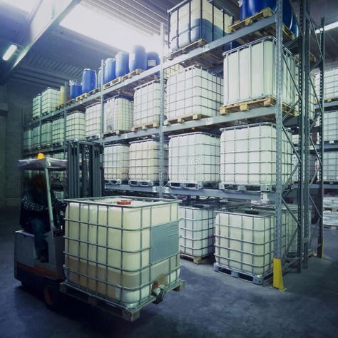 Chemical warehouse. With plastic tank and conveyor royalty free stock photos Warehouse Office Design, Warehouse Office, Plastic Industry, Life Cycle, Free Art, Art Pictures, Free Stock Photos, Photo Image, Royalty Free Stock Photos