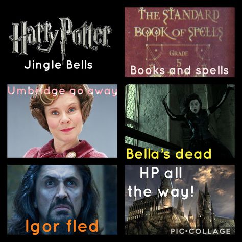 Jingle Bells Harry Potter Version, Jingle Bells Umbridge Smells, Harry Potter Jingle Bells, Hp Funny, Harry Potter Jokes, Harry Potter World, Harry Potter Funny, Harry Potter Memes, Jingle Bells