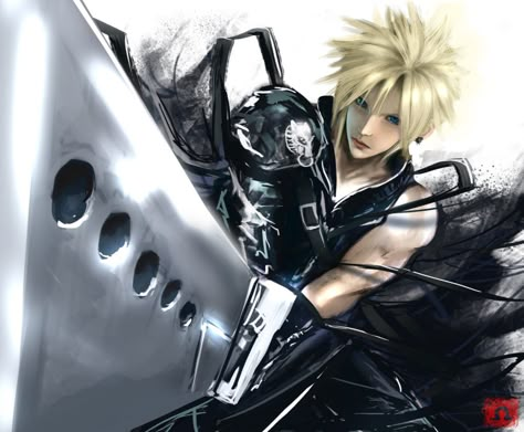 Cloud Strife Advent Children, Arcade Artwork, Final Fantasy Cloud Strife, Final Fantasy Vii Cloud, Final Fantasy Cloud, Cloud And Tifa, Final Fantasy Collection, Advent Children, Final Fantasy Artwork