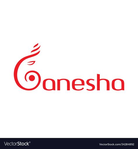 Ganesha Logo Design, Ganesh Logo Design, Ganesh Logo, Hindi Logo, Ganesh Names, S Letter Names, Ganesha Logo, Enterprise Logo, Logo Cafe