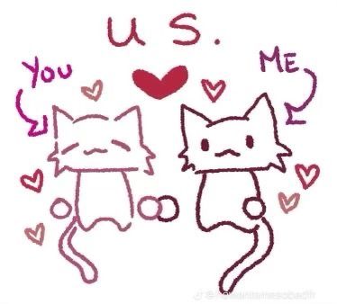 Us In Another Universe Drawing, Cat Couple Doodle, Pat Pat Head, Cute Couple Doodles, I Love My Partner, Couple Doodle, I Love My Bf, Couples Doodles, I Love My Boyfriend