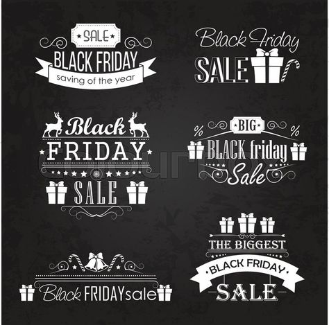 Black Friday Chalkboard Art, Vintage Ribbon Banner, Cocktails Vector, Chalkboard Vector, Feminine Fonts, Brush Script Fonts, Birth Day, Vector Sketch, Happy Birth