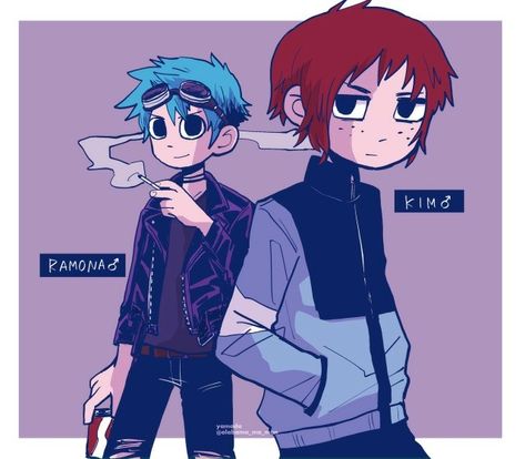 Ramona Scott Pilgrim, Scott Pilgrim Vs The World, Ramona Flowers, Vs The World, Scott Pilgrim, Purple, The World, Anime