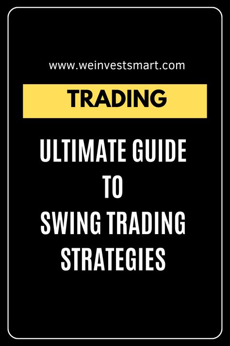 Unlock the secrets of swing trading with our Ultimate Guide to Swing Trading Strategies!   This PIN is perfect for traders looking to capture short- to medium-term gains in the market.   With easy-to-follow tips and strategies, you'll learn how to spot trends, time your trades, and manage risk effectively.   Whether you're a beginner or looking to refine your skills, this guide has everything you need to swing trade with confidence.   #SwingTrading #MarketMastery Swing Trading Strategies, Risk Management Strategies, Trend Trading, Stock Trading Strategies, Exit Strategy, Bear Market, Swing Trading, Day Trading, Technical Analysis