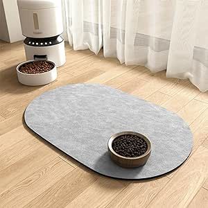 Absorbent Pet Feeding Mat-Dog Mat for Food and Water Bowl, Quick Dry Dog Water Mat, No Stains Dog Food mat, Dog Accessories Pet Supplies Mat-Dog Water Bowl Mat for Messy Drinkers Dog Water Bowl Mess, Dog Water And Food Bowl, Dog Mat For Food And Water, Cat Food Mat, Water Mat, Diy Dog Food, Dog Food Mat, Dog Water Bowls, Pet Food Mat