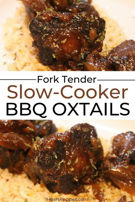 Delicious and tender oxtails slow-cooked in a sweet and tangy BBQ sauce. Oxtail Recipes Crockpot, Oxtail Recipes Easy, Sweet And Tangy Bbq Sauce, Cooking Oxtails, Cooking Soul Food, I Heart Recipes, Southern Cooking Recipes, Bbq Recipe, Oxtail Recipes