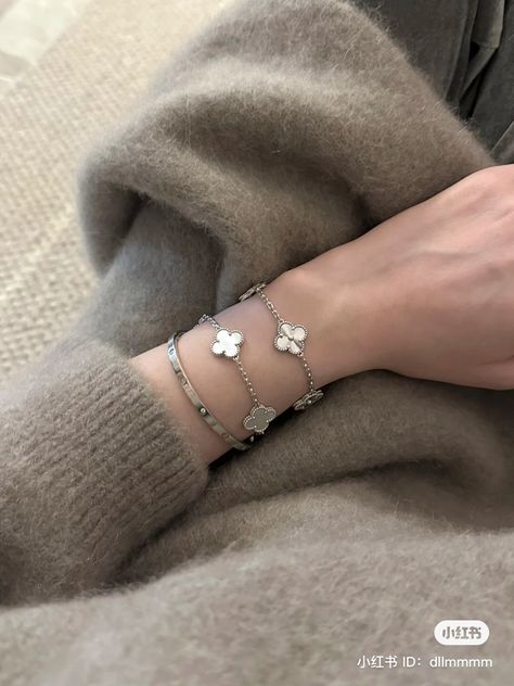 Silver Cartier Bracelet, Tiffany Bracelet Stack, Cartier Stack, Love Bracelet Cartier, Bracelet Cartier, Silver Bracelet Stack, Van Cleef And Arpels Jewelry, Love Bracelet, Classy Jewelry