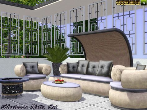 Sims 4 Cc Patio, Free Sims, Elegant Sofa, Sims Community, Sims 4 Game, Sims House, The Sims4, Sims 4 Cc, Sims 4 Custom Content