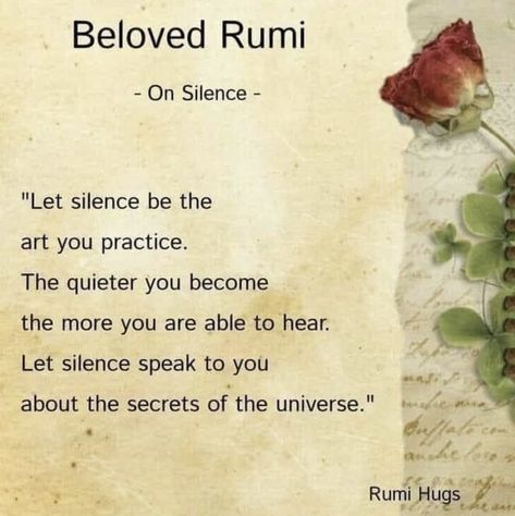 Practice Silence Quotes, Practicing Silence, Silence Aesthetic, Poem Of Life, Yoga Intentions, Art Of Silence, Sayings About Love, Vow Of Silence, Guided Meditation Scripts