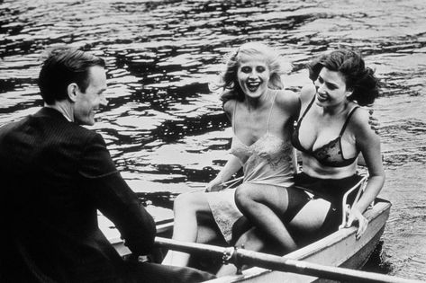 Helmut Newton Women, Hollywood Hotel, Helmut Newton, Fashion Landscape, Row Boat, Photography Gallery, Photographic Art, Vintage Prints, Fine Art Photography