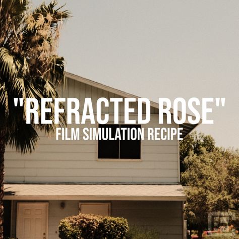 “REFRACTED ROSE” – A stylized film simulation recipe. – Craig Bergonzoni Lightroom Presets Settings, Film Simulation Recipe, Fujifilm Preset, Fuji Film Recipes, Fujifilm Simulation Recipe, Fujifilm Film Simulation Recipe, Fujifilm Recipes, Fujifilm Xt5, Fujifilm Simulation