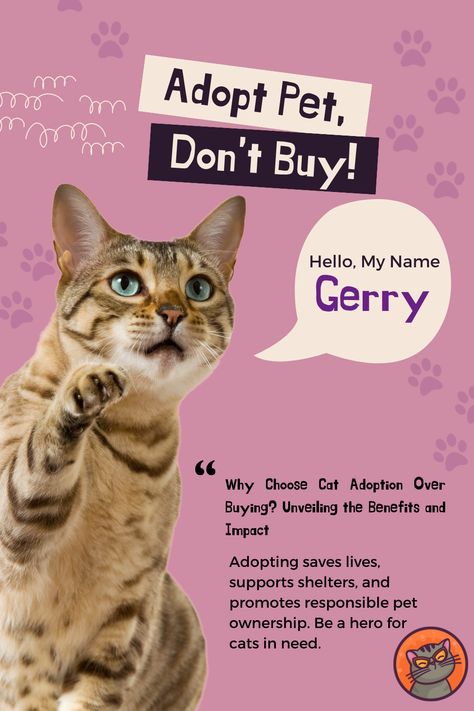 Adoption Poster Ideas, Cat Adoption Poster, Adoption Poster, Adopting A Cat, Pet Adoption Event, Pet Branding, Cat Ownership, Give Love, Animal Shelters