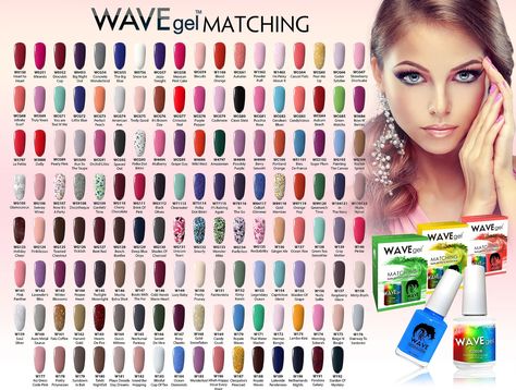 Wave Gel Polish Colors, Wave Gel Nail Polish Colors, Dip Nail Colors, Wave Nails, Gel Nail Polish Colors, Art Connection, Nail Design Video, Pretty Nail Designs, Gel Nail Colors