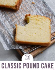 Classic Pound Cake Recipe, Coffee Whipped Cream, Classic Pound Cake, Easy Pound Cake, Vanilla Pound Cake, Brown Eyed Baker, Moist Pound Cake, Pound Cake Recipes Easy, Almond Pound Cakes