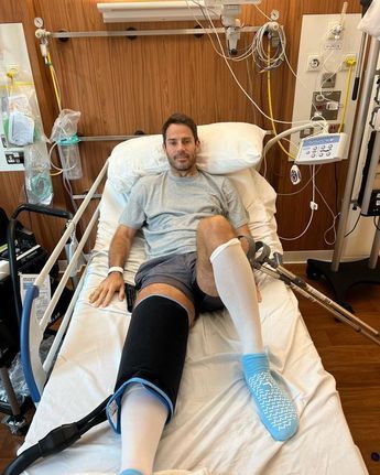 Sick Man In Hospital Bed, Man In Hospital Bed, Full Knee Replacement, Marines In Combat, Bed Pictures, Jamie Redknapp, Joe Cross, World Cup Games, Fake Ft Call