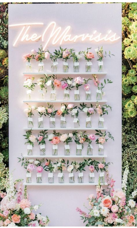 Deco Champetre, Country Wedding Invitations, Flower Bar, Seating Chart Wedding, Wedding Signage, Wedding Seating, Tropical Wedding, Wedding Deco, Wedding Shower