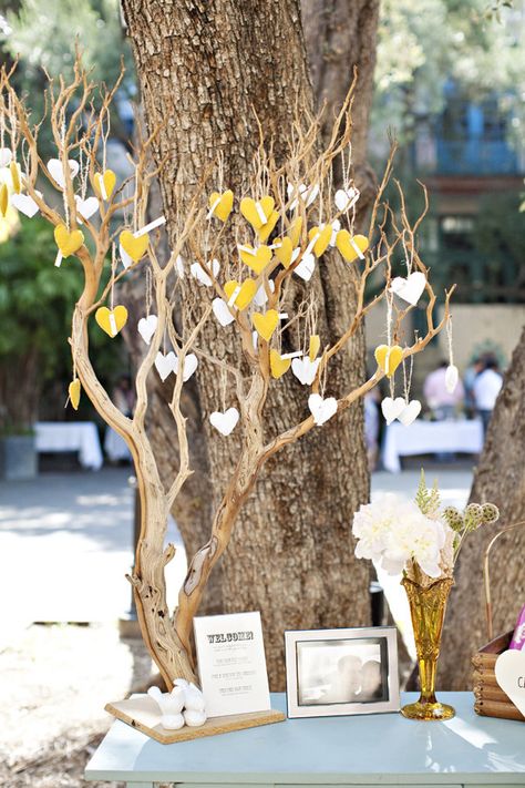 Heart Themed Wedding, Wedding Guest Table, Wedding Tree Guest Book, Love Fest, Wishing Tree, Heart Themed, Wedding Guest Book Alternatives, Kate Hudson, Here Comes The Bride