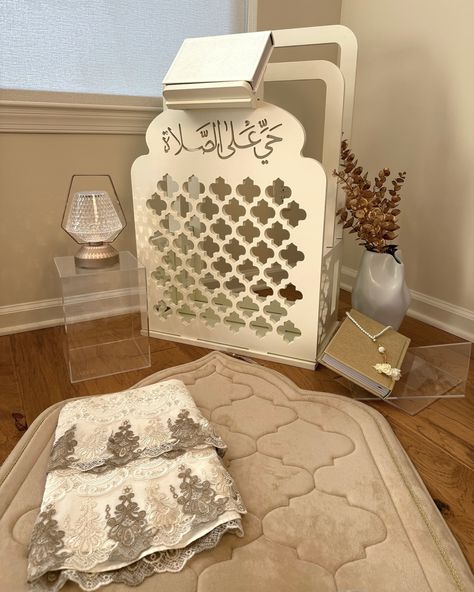 eunoia - يونويا Full Corner Premium 8 pc set - Soft Beige Now available on our website. . . . #eunoia #prayercorner #decor #prayermats #prayerrugs #prayerset #Ramadan #islam #Allah #Muslim #Quran #Alhamdulillah #Islamicpost #islamicmotivation #modesty #salah #prayer #smallbusiness #islamicbusiness #fyp Prayer Corner Muslim, Salah Prayer, Muslim Quran, Soft Beige, Ramadan, Quran