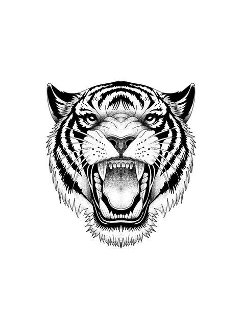 Tiger Skull Tattoo, Practice Shading, Tiger Hand Tattoo, Chest Tattoo Stencils, Tiger Head Tattoo, Calf Tattoo Men, Animal Sleeve Tattoo, Card Tattoo Designs, Tiger Tattoo Design