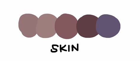 Skin Tone Color Palette Anime, Grunge Color Palette, Kooleen Art, Hair Color Palette, Pale Skin Color, Nude Eyeshadow Palette, Palettes Color, Procreate Art, Palette Art