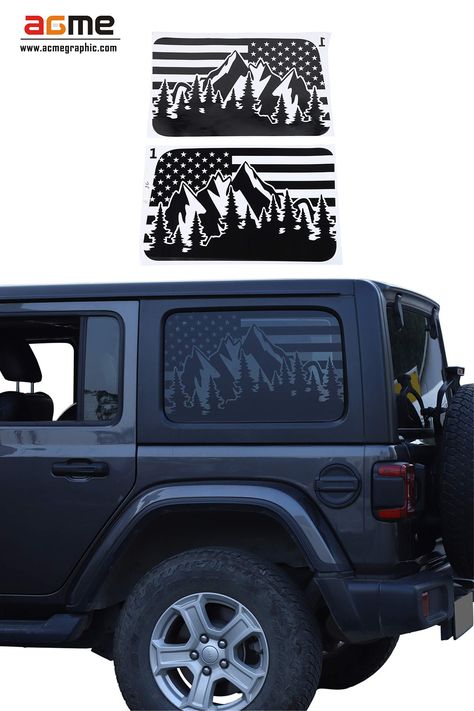 Jeep Window Stickers American Flag and Forest American Flag Jeep Accessories, Jeep Graphics Vinyl Decals, Jeep Wrangler Window Decals, Jeep Window Decals, Jeep Stickers Car Decals, Car Decals Vinyl Window Stickers, Car Vinyl Graphics, Electronic Tattoo, Jeep Things