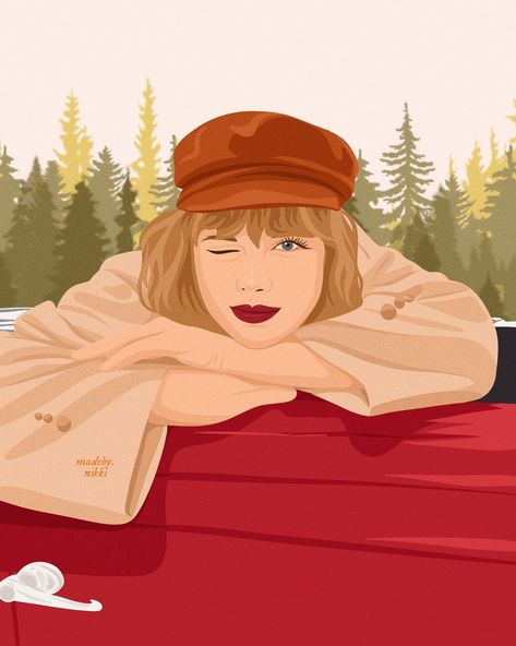 nikki! | custom illustrator ˚ ༘♡ ⋆｡˚ (@madeby.nikki) • Instagram photos and videos Taylor Swift Illustration Art, Taylor Swift Illustration, Emphasis In Art, Eras Party, Procreate Ideas, Never Say No, Best Profile Pictures, Taylor Swift Red, Abstract Art Painting Diy