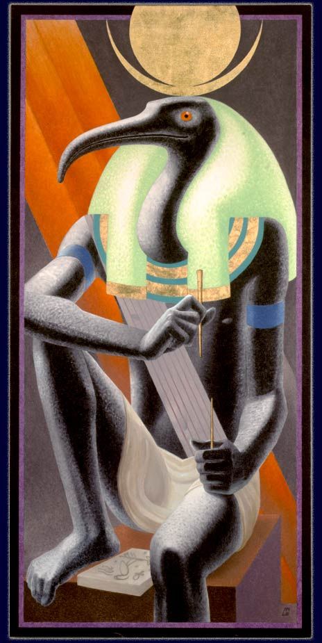 Thoth God Art, Thoth Egyptian God, Goddess Magick, Kemetic Spirituality, Ancient Egyptian Hieroglyphics, Gods Of Egypt, Ancient Egyptian Gods, Esoteric Art, Ancient Mythology