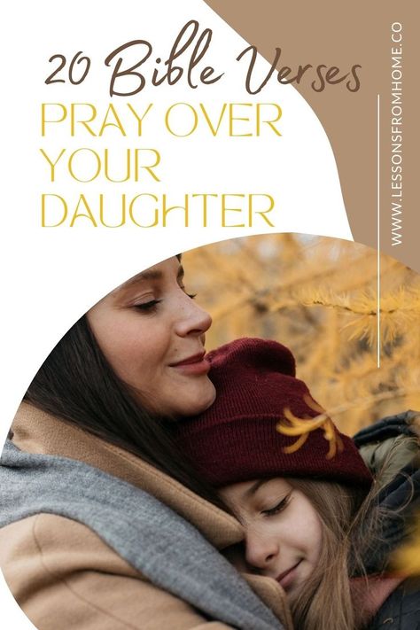 We all know the power of prayer and learning to pray scripture is a wonderful next step. These Bible verses are specifically for your daughter. Includes a printable list of Bible verses to pray over your daughter. Scripture About Daughters, Scripture To Pray Over Your Daughter, Bible Verse For Daughter, List Of Bible Verses, Bible Verses About Mothers, Pray Scripture, Bible Verses About Prayer, Bible Verses For Teens, Verses To Pray