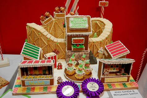 Gingerbread Village 2011 by impala2k8, via Flickr Gingerbread House Inspiration, Gingerbread Contest, Conner Prairie, Gingerbread House Candy, Fishers Indiana, Gingerbread House Cookies, Gingerbread Village, Cookie House, Christmas Carnival