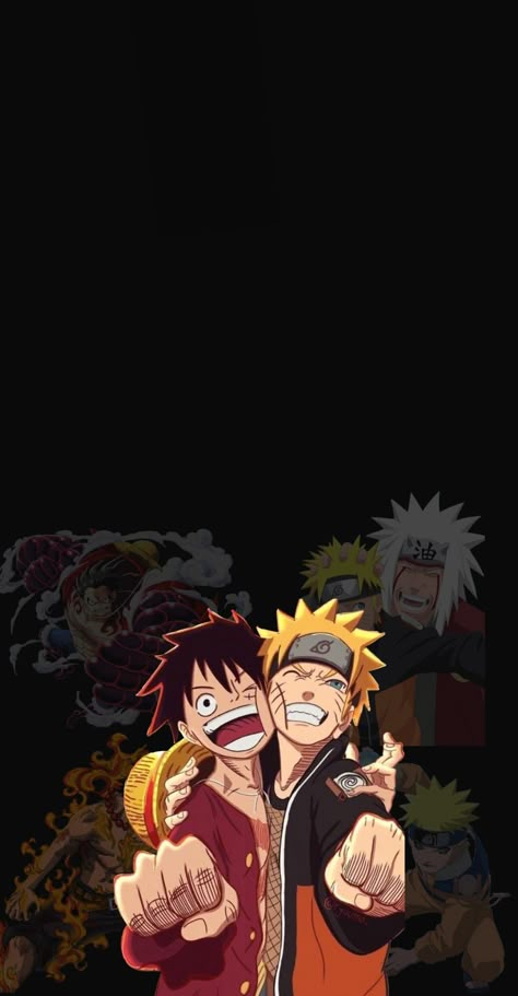 Naruto And One Piece Wallpaper, One Piece Vs Naruto, One Piece Vs, One Piece And Naruto, Rayquaza Pokemon, Anime Lock Screen Wallpapers, All Anime Characters, One Piece Cartoon, Arte Punk