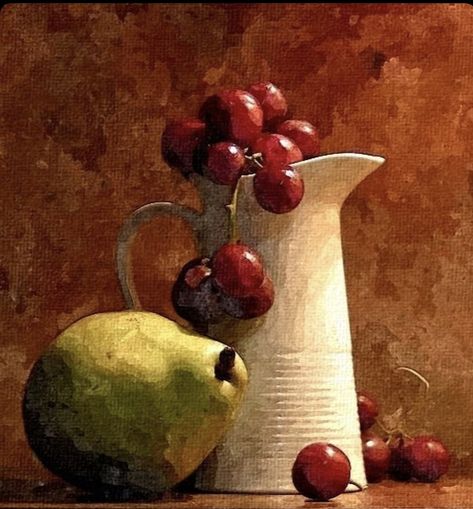 Grape Drawing, Fruit Art Drawings, Still Life Pictures, Fruits Drawing, Wine Painting, Still Life Fruit, Fruit Photography, Still Life Photos, Fruit Painting