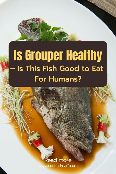 Healthy Grouper Fish Recipes, Grouper Fish Recipes, Low Mercury Fish, Fish Benefits, Grouper Recipes, Grouper Fish, Fish Recipes Baked, Healthiest Seafood, Healthy Fish