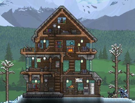 Easy Terraria Builds, Cute Terraria Houses, Terraria House Ideas How To Build, Terraria Castle, Terraria Game, Terraria Tips, Terrarium Base, Terraria House Ideas, Terraria House Design