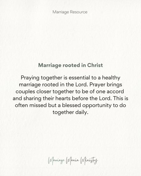 These are all foundational truths we need in our marriage. The Lord truly desires obedience. Isn’t it beautiful to see a marriage that honors Him? We truly want to see marriages transformed. Wives have a role and husbands have a role. We truly need to invite Jesus in our marriage and allow His Word to show us God's way of marriage. ____________________ 🌟Comment BUNDLE to learn more about our latest Bible studies focused on The Biblical Roles of a Husband and a Wife. ���👉The Covering, The Ro... Godly Marriage Aesthetic, Godly Marriage Quotes, Praying Couple, Bible Marriage, Stronger Marriage, Biblical Marriage, Godly Marriage, Healthy Marriage, Bible Notes