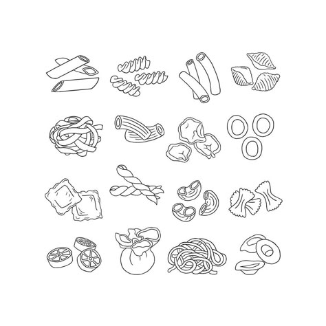 Rebecca Thomas’s Instagram post: “Minimalist line drawing of pasta (swipe right to see the final artwork)! Now available to purchase on my Etsy shop (link in bio). #art…” Pasta Line Drawing, Pasta Tattoo Ideas, Pasta Embroidery, Pasta Drawing, Pasta Tattoo, Small Minimalist Tattoo, Pasta Illustration, Rigatoni Noodles, Grandma Tattoo